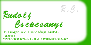 rudolf csepcsanyi business card